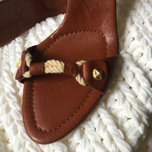 BCBG Maxazria Leather Sandals